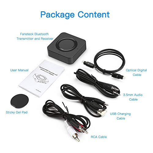 Axiba Bluetooth Receiver and Transmitter 2 in 1 aptX Low Latency Dual Stream HD Audio Transmitter for TV Home Stereo System - Thumbnail 7