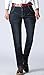 Plaid&Plain Men's Thermal Fleece Lined Winter Slim Fit Straight-Leg Jeans