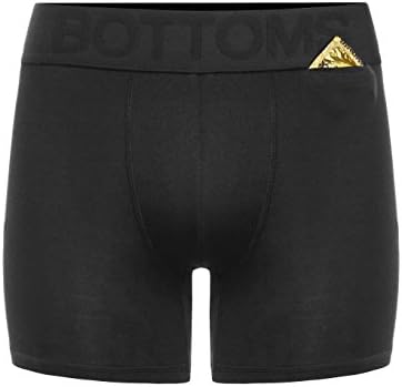 Men's Boxer Briefs - 95% Ultra Soft Bamboo Cotton Underwear - 2" Waistband