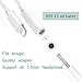 DMDFJY for iPhone Adapter Headphones Adapter Convertor Splitter 3.5mm Jack Dongle Earphone Connector Accessories Cables Audio Splitter Compatible with iPhone X/XS/ XS MAX/XR 8/ 8Plus 7/7 Plus Whitethumb 1