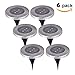 Solar Ground Lights, Findyouled Outdoor Waterproof Warm White Landscape Path Light (6 Pack)