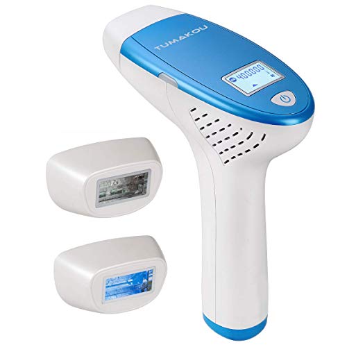 IPL Hair Removal System - TUMAKOU Painless IPL Hair Removal Device for Women & Man - FDA Approved - 400000 Flashes Professional Light Epilator - Permanent Results on Face and Body (3in1) HR+SR+AC)