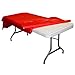 Exquisite Party Solids Red Plastic Table Cover Roll 40