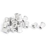 uxcell M8 Thread Aluminum Rivet Nut Insert Nutsert 20pcs