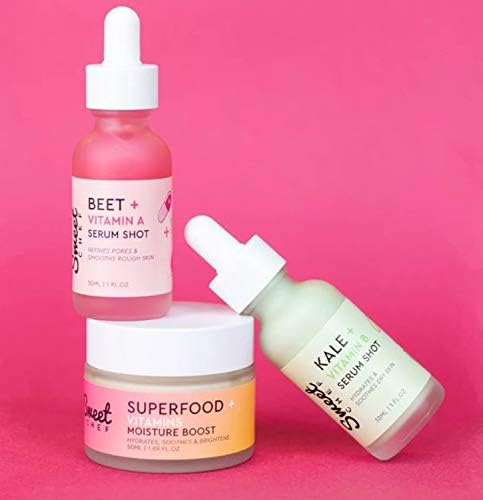 Sweet Chef Face Serums And Moisturizer Set! Vitamin A Serum Refines Pores And Smooth Rough Skin! Vitamin B Serum Hydrates & Soothes Dry Skin! Face Moisturizer Hydrates, Soothes And Brightens Skin!