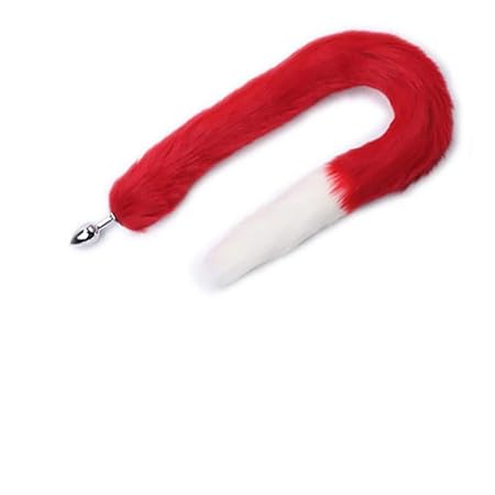 Mitlfuny Sex Spielzeug Schmuck Anal Butt Plug,Edelstahl Anal Plug Fuchsschwanz Butt Plug Anal Sex Spielzeug Anal Schwanz Plug