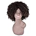 Miss Rola Synthetic Afro Curly Wig Soft Silk Kanekalon Fiber For Black Women Short Kinky Hair Natural Black Color 11