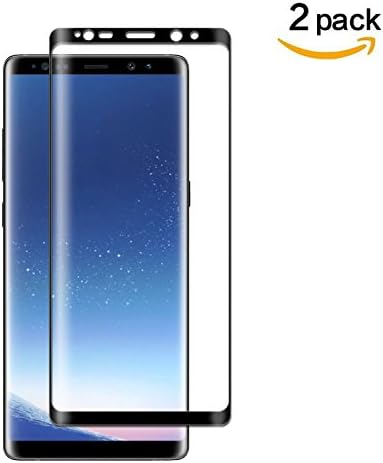 Galaxy Note 8 Screen Protector, LEDitBe[2-Pack][Case Friendly][Anti Scratch][Anti-Bubble]3D cured Premium Tempered Glass Screen Protector for Samsung Galaxy Note 8[black]