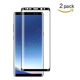 Galaxy Note 8 Screen Protector, LEDitBe[2-Pack][Case Friendly][Anti Scratch][Anti-Bubble]3D cured Premium Tempered Glass Screen Protector for Samsung Galaxy Note 8[black]
