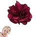 Wispy Clippy - carnation baby hair bows - great handmade baby gift(D6-hot pink)