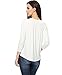 Women's V-neck 3/4 Sleeve Organic Bamboo T-shirt Henley Top