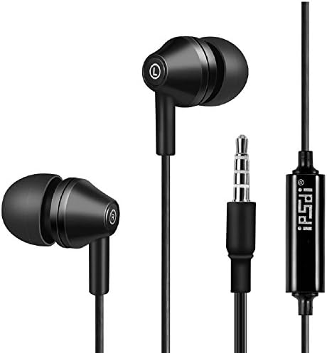 Active Noise Cancelling Headphone, In Ear Sound Proof Runnings Earbuds Earphone Stereo Headset for Samsung Android(Black)