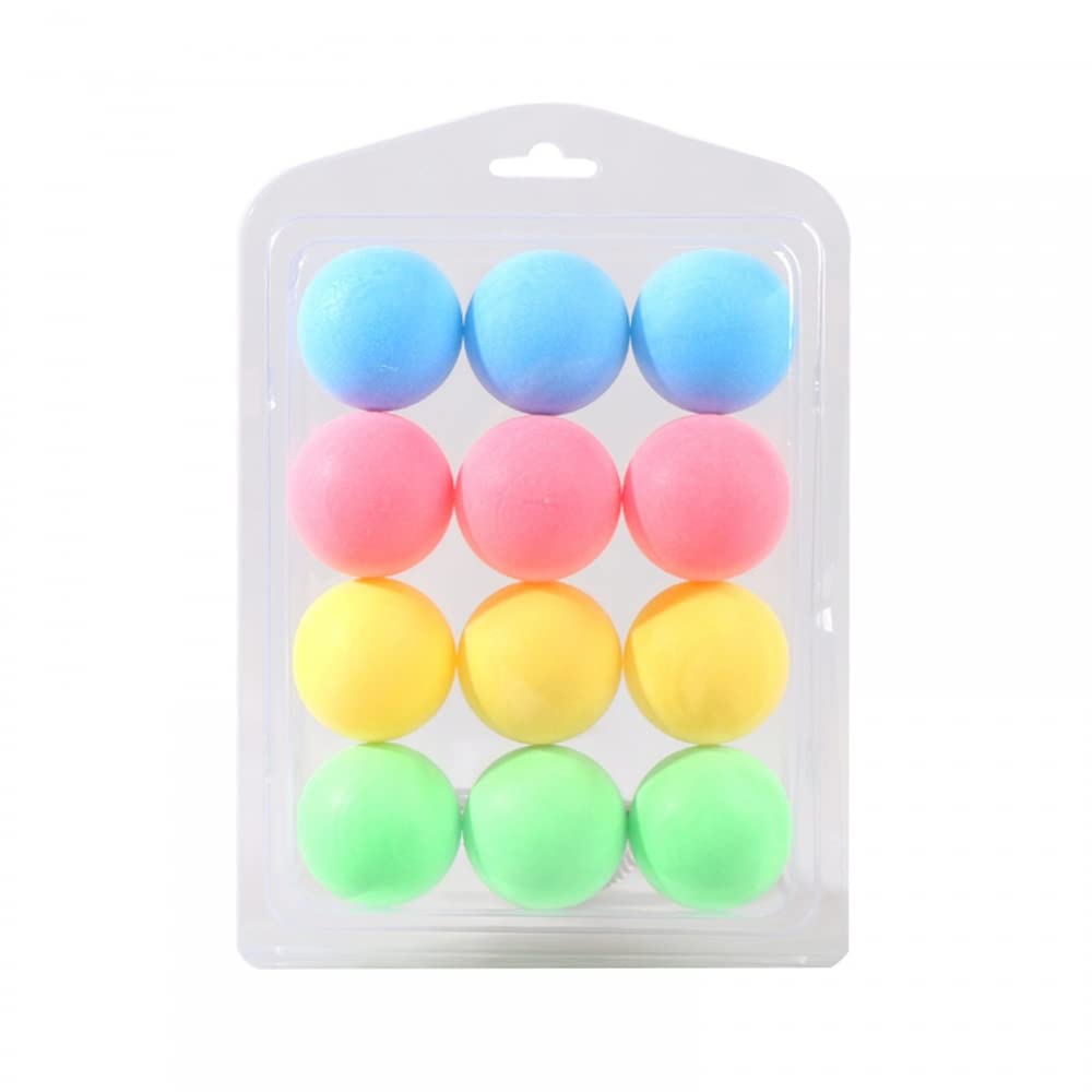 12 PCS Ping Pong Balls, Lightweight Training Pong Balls with High Elasticity for Entertainment Decoration Play