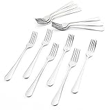 Sweese 3701 Dinner Forks Set of 12 - Heavy-duty Stainless Steel, Restaurant & Hotel Quality, 8 inches