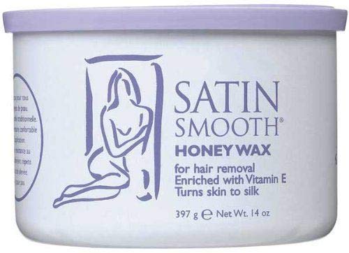 SATIN SMOOTH Wax, Honey Wax With Vitamin E, Honey, 14 Ounce