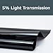 5% shade color 24 Inches by 10 Feet Window Tint Film Roll, for privacy and heat reduction