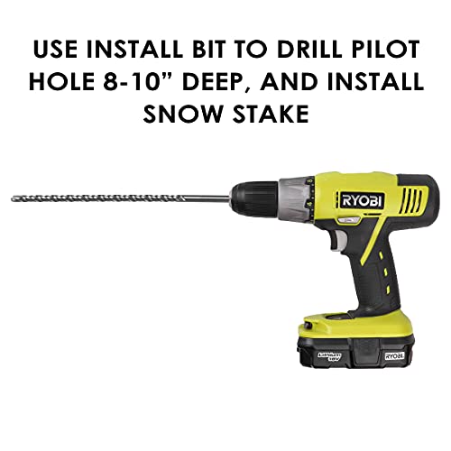 Polar Snow Products 12" Driveway Marker Install Bit Easily Install