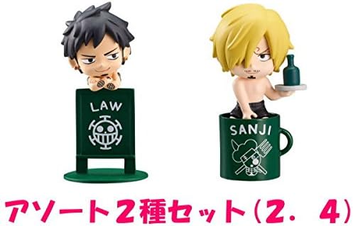 Amazon お茶友シリーズ One Piece 海賊たちのバカンス アソート2種セット 2 トラファルガー ロー 4 サンジ フィギュア ドール 通販