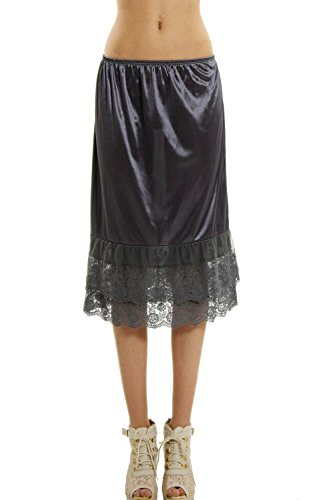 thumbnail image 2 of Melody Women's Basic Satin Full Slip - Versatile Layering Camisole Top 2 of 9