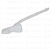 Qualihome Toilet Tank Flush Lever Replacement for American Standard (45 Degree Neo-Angle Arm, White)