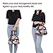 Buringer Reusable Insulated Lunch Bag Cooler Tote Box with Front Pocket Zipper Closure for Woman Man Work Picnic or Travel (Red Flowers)