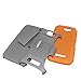 ASHIELD Ultra Shock&Drop-Proof Army-Grade Protective Hard Rugged Hybrid Slim Defender Case and Holster for For Alcatel OneTouch Icon Pop/ Alcatel One Touch Fierce 2 7040T /T Mobile /MetroPCS, POP ICON A564C /Straight Talk /TracFone (Black)- Extremly Dual layer Case with 360 Degrees Swivel Ring Kickstand and Rugged Holster (Orange+Gray)