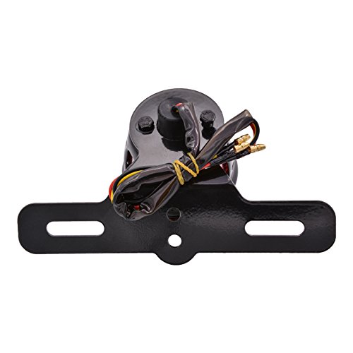 TUINCYN Motorcycle Tail Brake Light with License Plate Bracket Motorbike Runing and Stop Indicator bulb Light for Harley Rear Lights Moto Tail Brake Stop Light Cafe Racer 12V 10W - Thumbnail 4