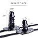 Mouth Gag Leather Mask Hood – Soft Silicone Adjustable Strap-On Lockable Belt Penis Dildo Mouth Gag Durable BDSM Sex Toy Adjustable for Couples (Long Mouth Gag(3.9inch), Black)thumb 3