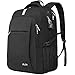 Laptop Backpack with USB Charging Port, Raydem 17.3 Inch Water Resistant Travel School Backpack Business Laptop Bag, TSA Friendly Computer Backpack Anti Theft Carry on Bookbags for Women Men, Black