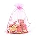Halulu 100pcs Organza Jewelry Pouch Bags Display Drawstring Wedding Party Festival Gift Candy Bags (3
