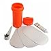 SODIAL Inflatable Boat Repair Kit 3X PVC Patch 1 X 30g Glue And 1X Wrench 1X Container