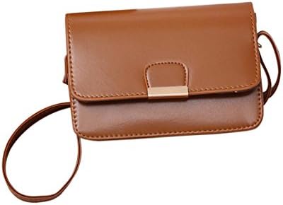 ChainSee Fashion Simplicity Leather Messenger Shoulder Bag Hasp Cross body Handbag Tote Purses for Women Girl (Coffee)