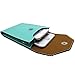 PU Leather 2 Layers Vertical Cellphone Pouch Bag with Shoulder Strap and Magnetic Button for Apple iPhone Samsung Galaxy and Other Smartphone Green