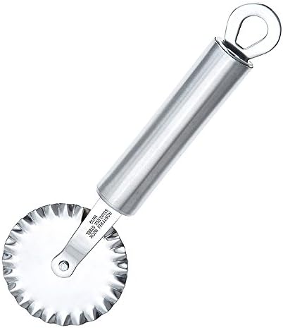 [ON SALE NOW]TAFOND Stainless Steel 2.4 inches Sharp Blade Ravioli Pizza Cutter Wheel Nonstick Fluted Pastry Slicer with Sturdy Handle