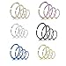 Nose Rings Hoops 24 PC