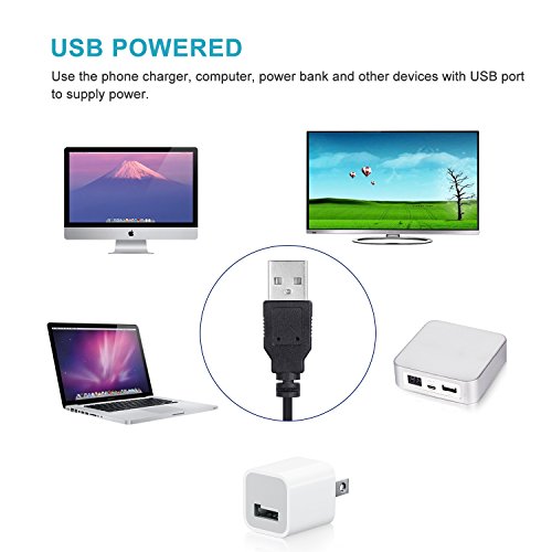 COSKIP Striscia LED TV RGB 5050 Impermeabile con Cavo usb per TV e Monitor PC,Schermo LCD, Laptop ecc,per Natale,Feste,Decorazioni.