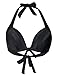 Firpearl Women Retro Halter Monroe Swimsuit Top Triangle Padded Bikini