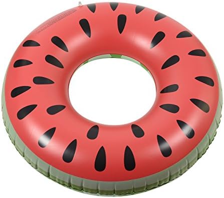 CENWOCON Inflatable Swim Ring Float Toy Lounge Tube Large Size Swim Ring Swimming Pool Party Swimming Ring Watermelon