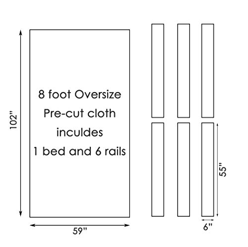 CPBA Competition/MG-700 Worsted Professional Pool Table Cloth – Fast Speed High Accuracy Pre-Cut Bed and Rails ([Competition Grade] Gold, 8' Oversize Pool Table) - Thumbnail 2