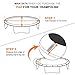 ExacMe Trampoline Pad Replacement Round Safety Spring Cover, No Hole for Pole (Green, 14 Foot)