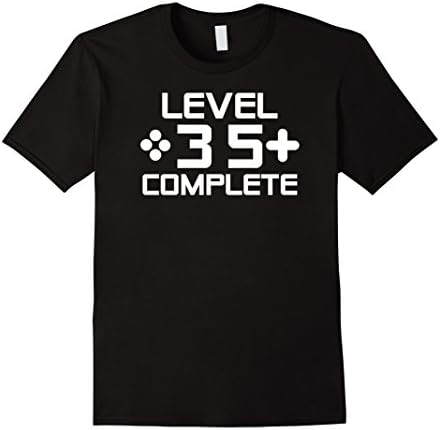 Mens 35 Year Old Gamer Birthday Gift 35th Birthday T Shirt 2XL Black