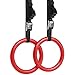 Yes4All Olympic Gymnastic Rings with Flexible Buckles (Red)