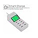 8 Port USB Charging Station, 8 Port USB Wall, Travel Charger USB Socket, Fast Charger With LCD Display For iPhone 6/6S/ 6/6S Plus/5/5S/SE HTC Samsung And Other USB Devices