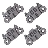 [UPGRADED] W10195416 Lower Dishwasher Wheel Replacement by SANJOIN [ Pack of 4 ], Exact Fit for Whirlpool Kenmore Dishwasher, Enhanced Durability with Steel Screws