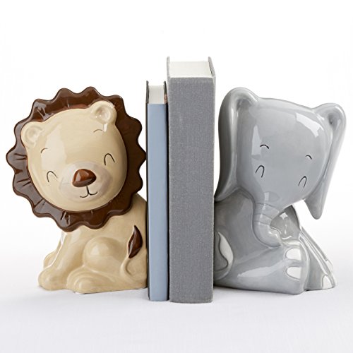 Safari Lion and Elephant Bookends (2 pcs) - Thumbnail 2