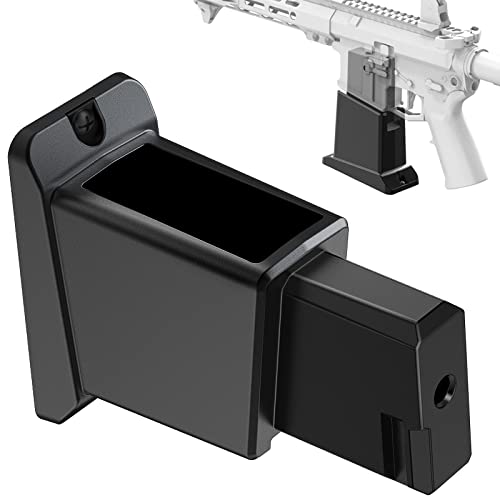 Black Gun Wall Mount With Magazine Holder - Floating Display Rack For Rifle Or Shotgun, 300Lbs Load Capacity