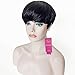 HOTKIS Red Short Pixie Wigs Human Hair for Black Women Short Wigs Human Hair Pixie Cut Wigs for Black Women