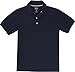 French Toast School Uniform Boys Short Sleeve Pique Polo Shirt, Navy, Small (6/7)
