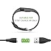 CABLOR 2PCS CHARGER FOR FITBIT CHARGE HR ，REPLACEMENT USB CHARGER CHARGING CABLE FOR FITBIT CHARGE HR BAND WIRELESS, QUALITY POWER CHARGING CORD (BLACK)