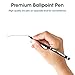 amPen Stylus - Hybrid 2-in-1 Touchscreen Stylus and Ink Pen (2-Pack, Black and Brushed Aluminum)